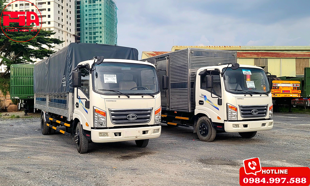 So sánh xe tải Teraco 190SL và Teraco 345SL