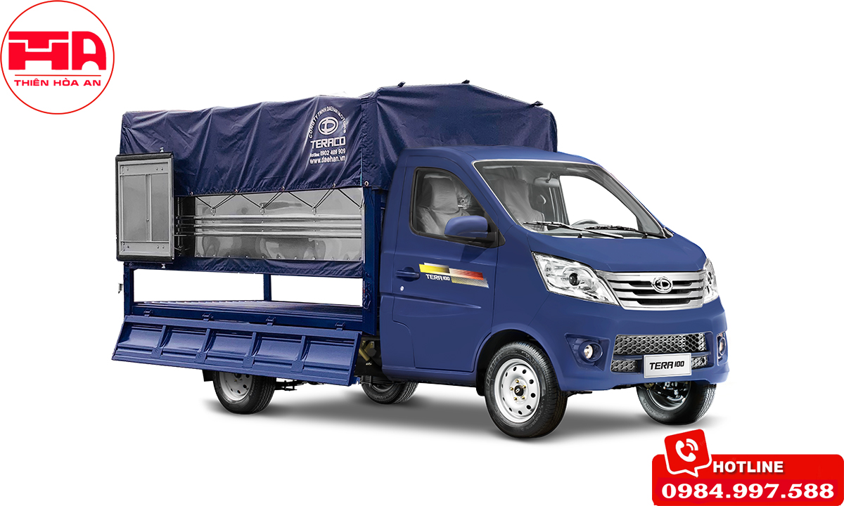 xe tải tera 100 thùng mui bạt