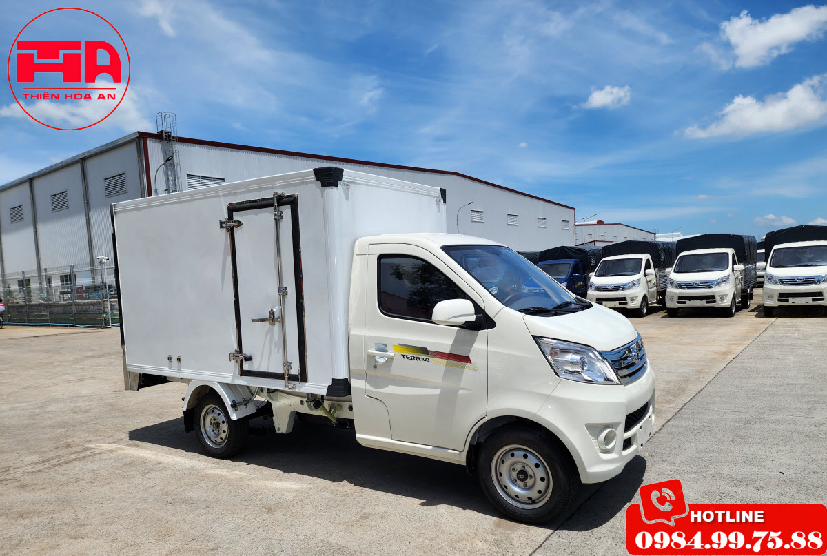 xe tải tera 100 thùng kín composite