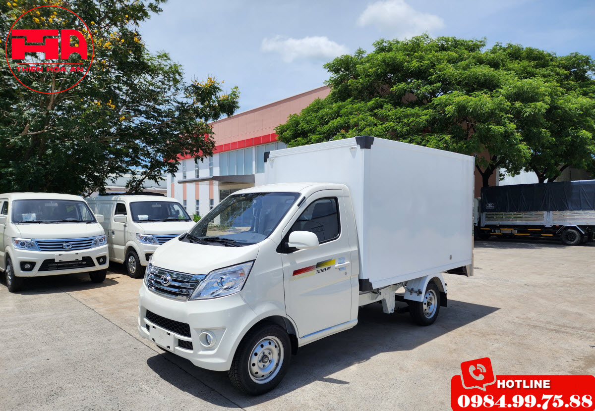xe tải tera 100 thùng kín composite
