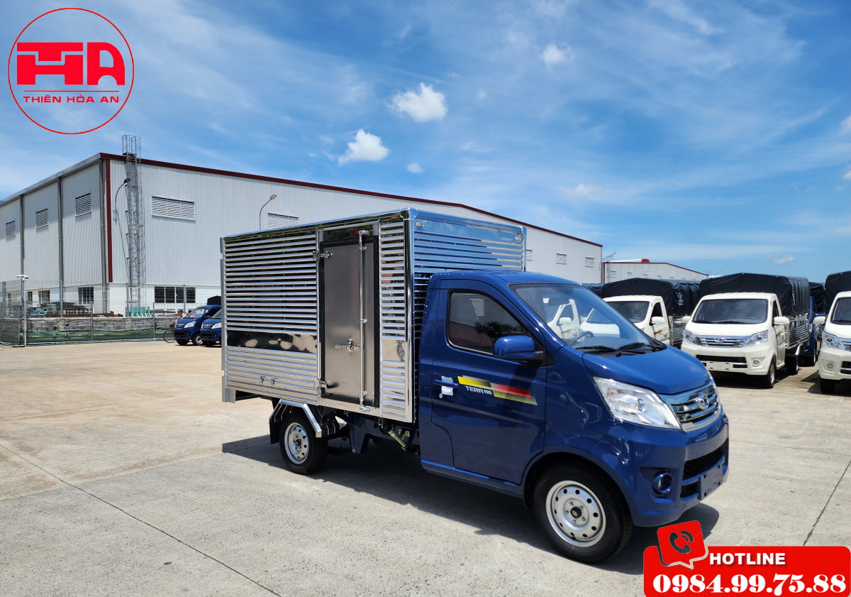 xe tải tera 100 thùng kín inox
