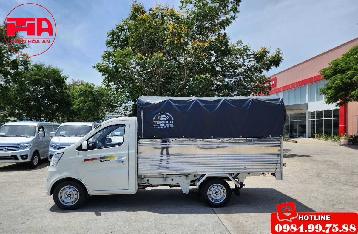 xe tải tera 100 thùng mui bạt