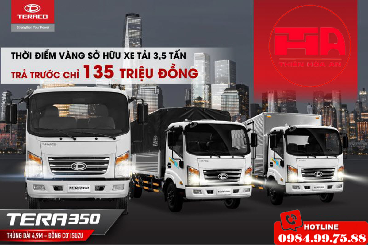 Xe tải Tera 350 Xe tải teraco Tera 350
