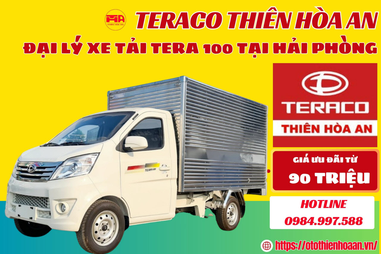 Đại lý xe tải Tera 100 990kg tại Hải Phòng