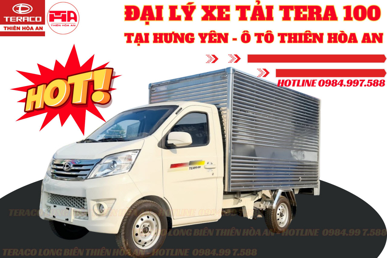 Đại lý xe tải Tera 100 990kg tại Hưng Yên