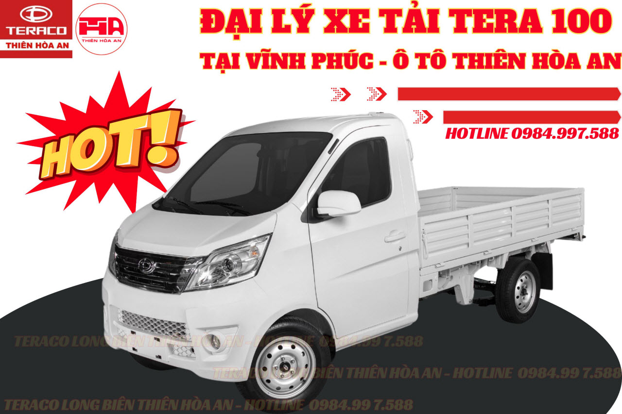 Đại lý xe tải Tera 100 990kg tại Vĩnh Phúc
