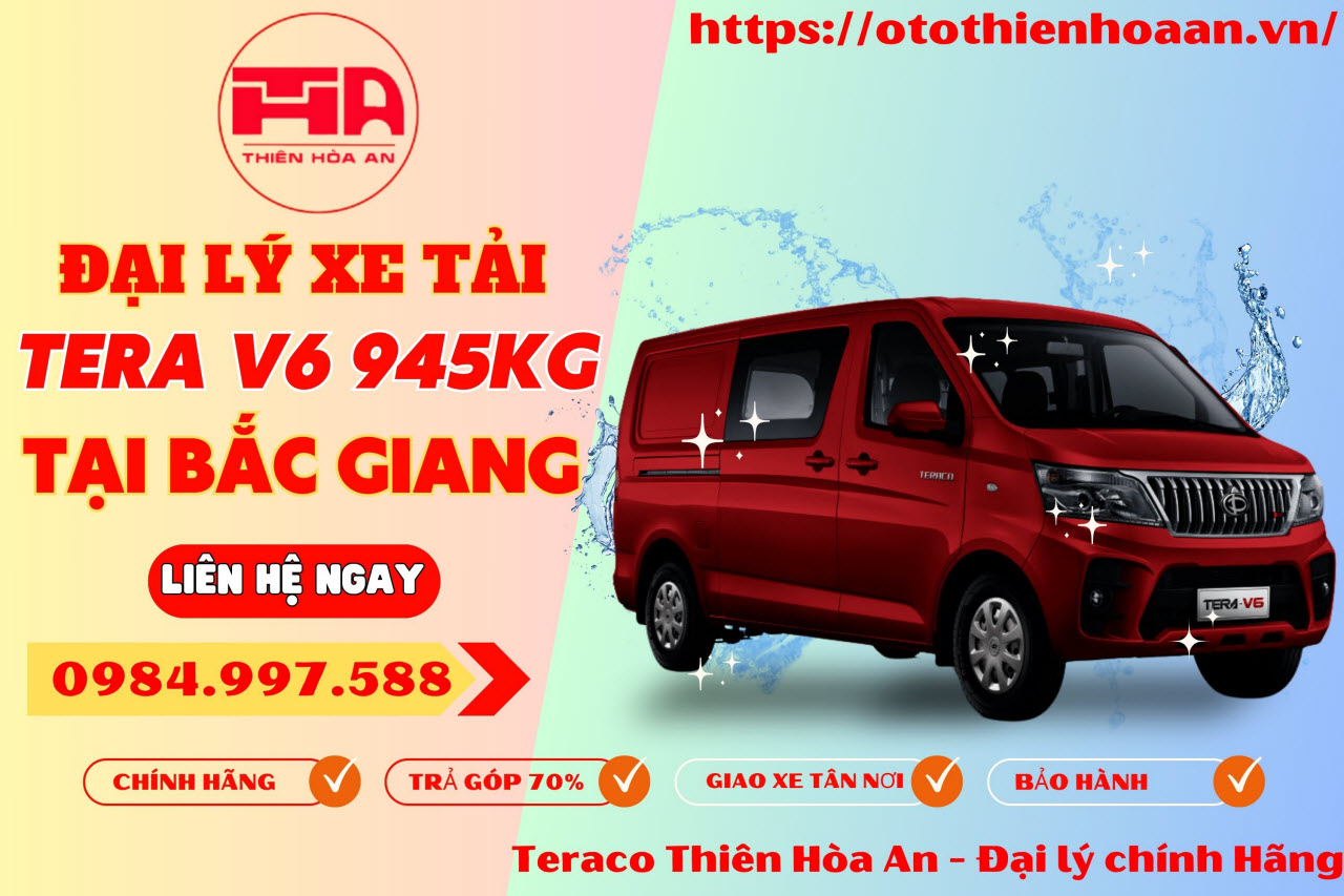 Xe tải van Tera V6 tại Bắc Giang