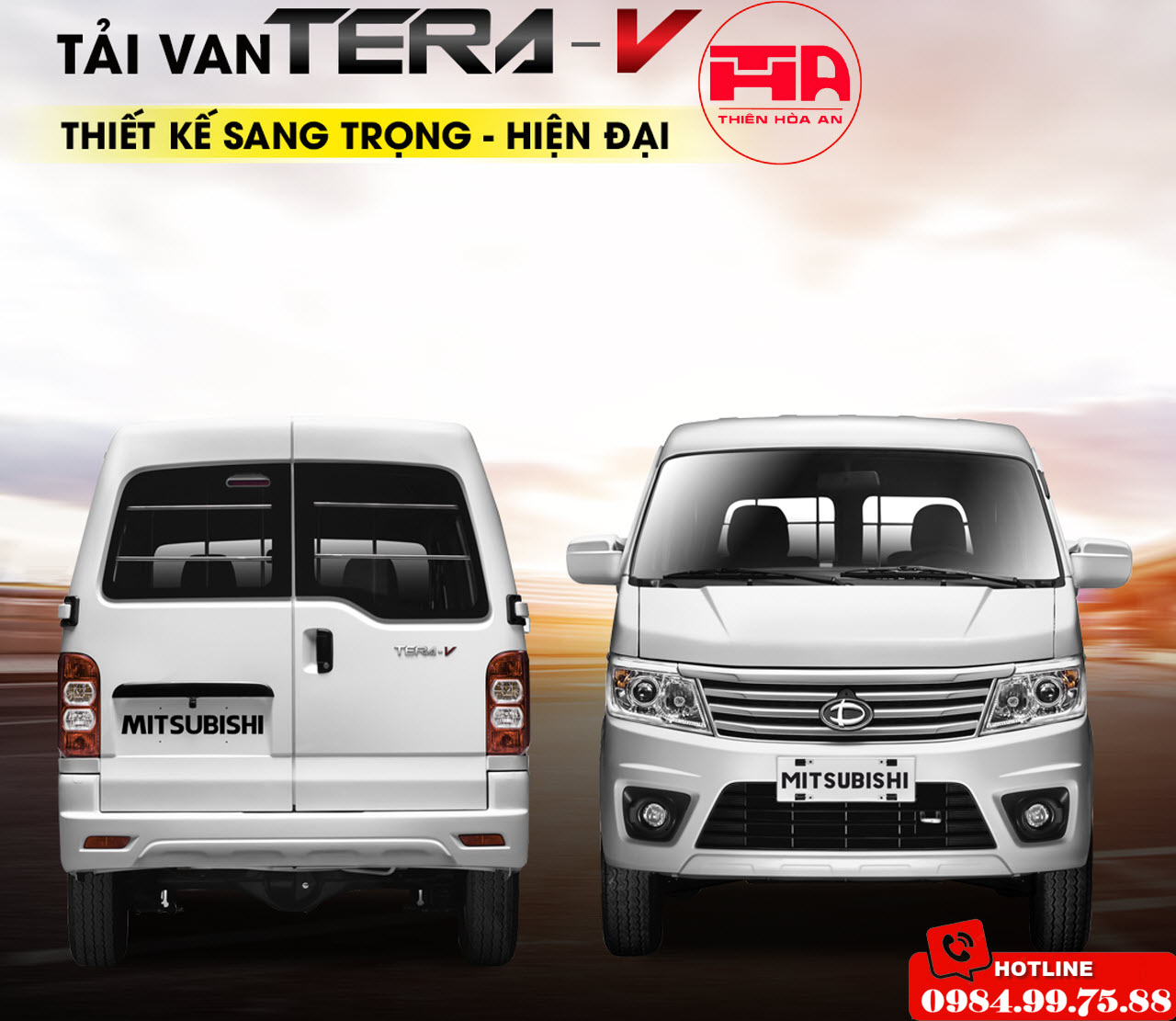 Xe tải van Tera V 945kg tại Yên Bái