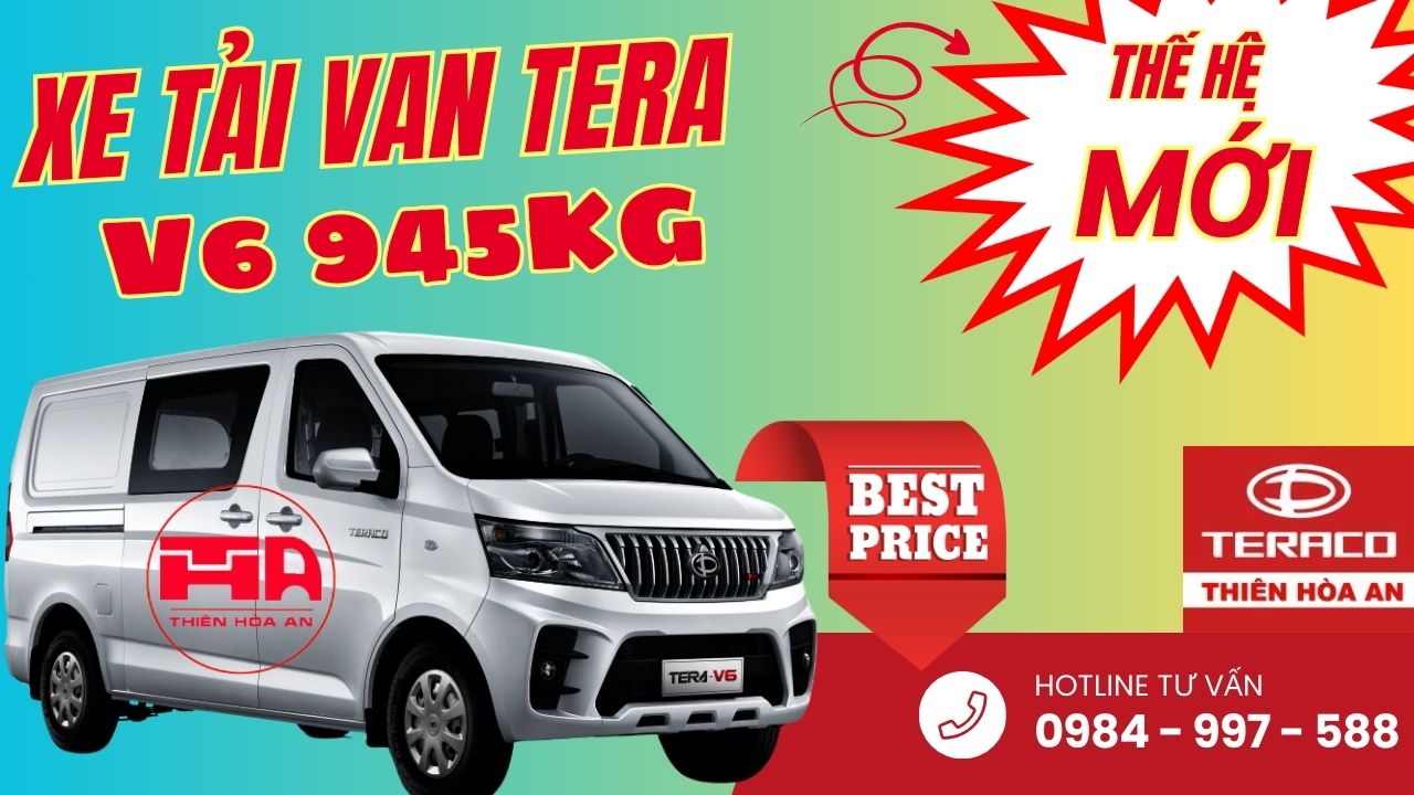Giá xe tải van Tera V6 tại Bắc Giang
