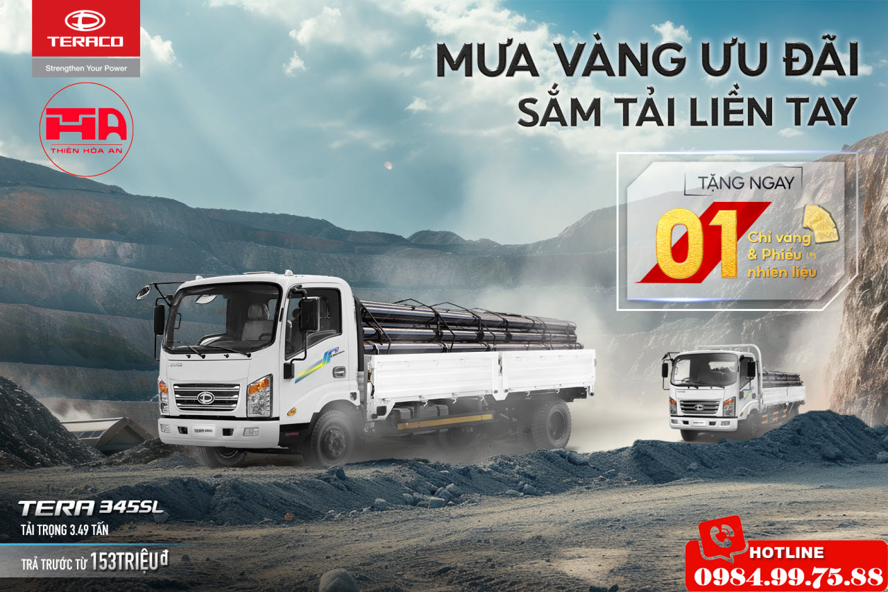Ưu đãi mua xe tải Teraco