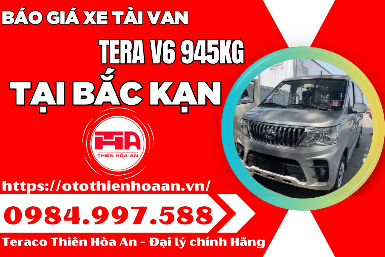 Xe tải van Tera V6 tại Bắc Kạn