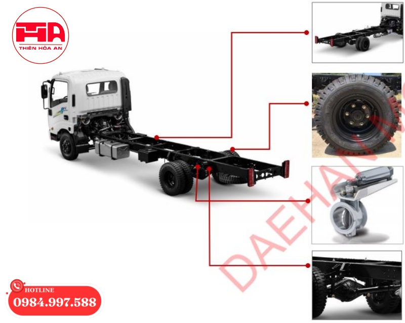 khung gầm xe tera 190sl - 245sl - 345SL