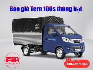 giá xe tải tera 100s thùng mui bạt