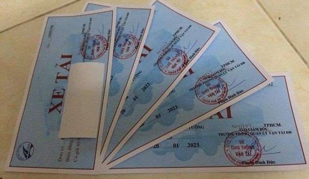 xin cấp phép phù hiệu xe tải